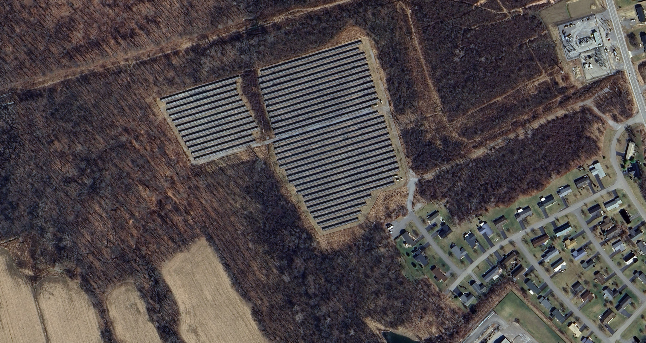 Geneseo Solar Development - Aerial View